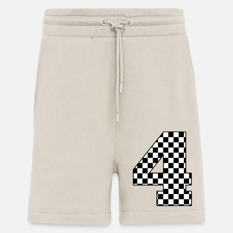 Nummer 4 kariert - Shorts - made by SPREAD - WARM CLAY