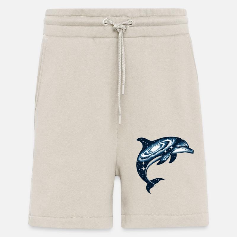Dolphin Space Galaxy Universe - Shorts - made by SPREAD - WARM CLAY