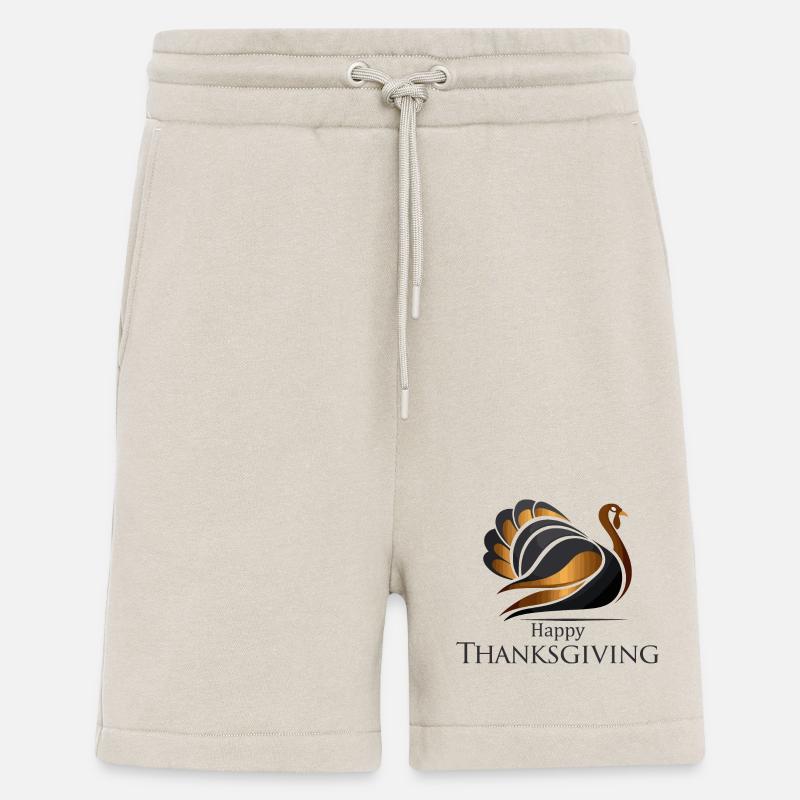 Dinde de Thanksgiving - Short bio décontracté fabriqué en UE - WARM CLAY