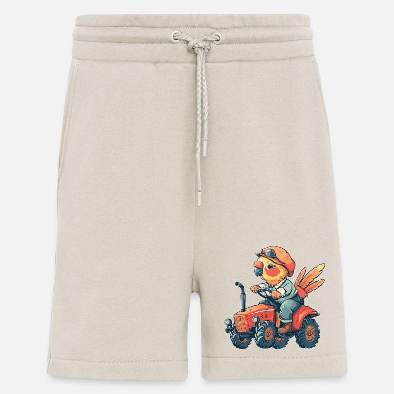Papagei Traktor Farmer - Shorts - made by SPREAD - WARM CLAY