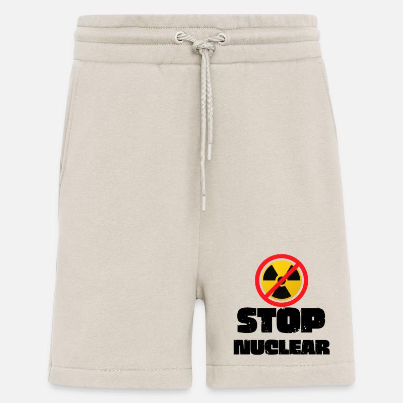 Stop Nuclear - Shorts - made by SPREAD - WARM CLAY