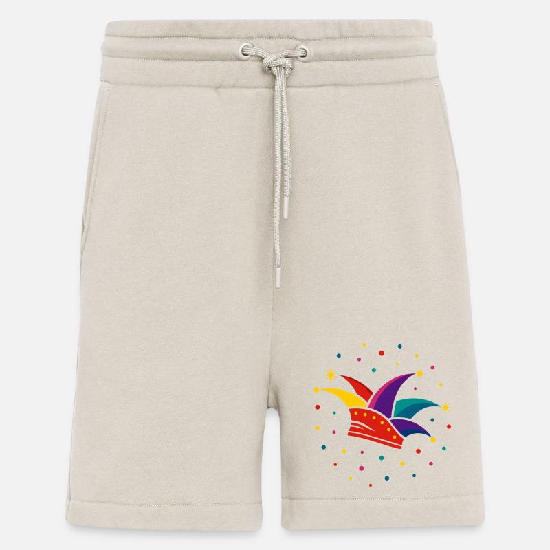 Fool's Cap with Confetti – Carnival & Carnival - Shorts - made by SPREAD - WARM CLAY