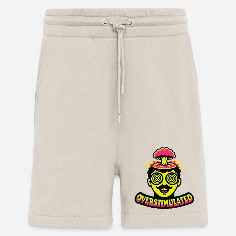 Overstimulated Neon Kopf - Shorts - made by SPREAD - WARM CLAY