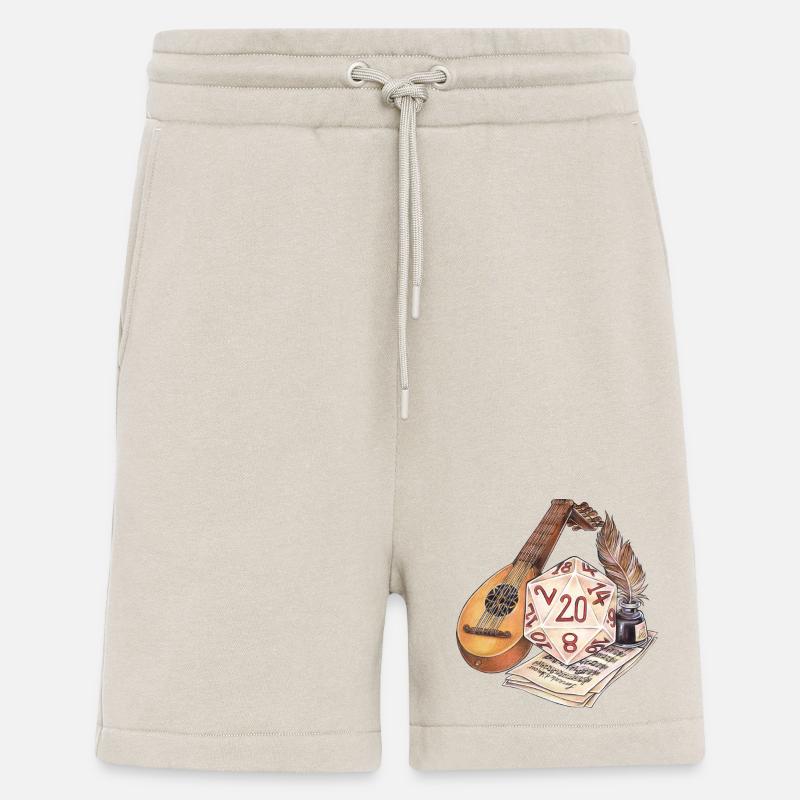 Rollenspiel Tabletop D20 Würfel Geschenk Barde - Shorts - made by SPREAD - WARM CLAY
