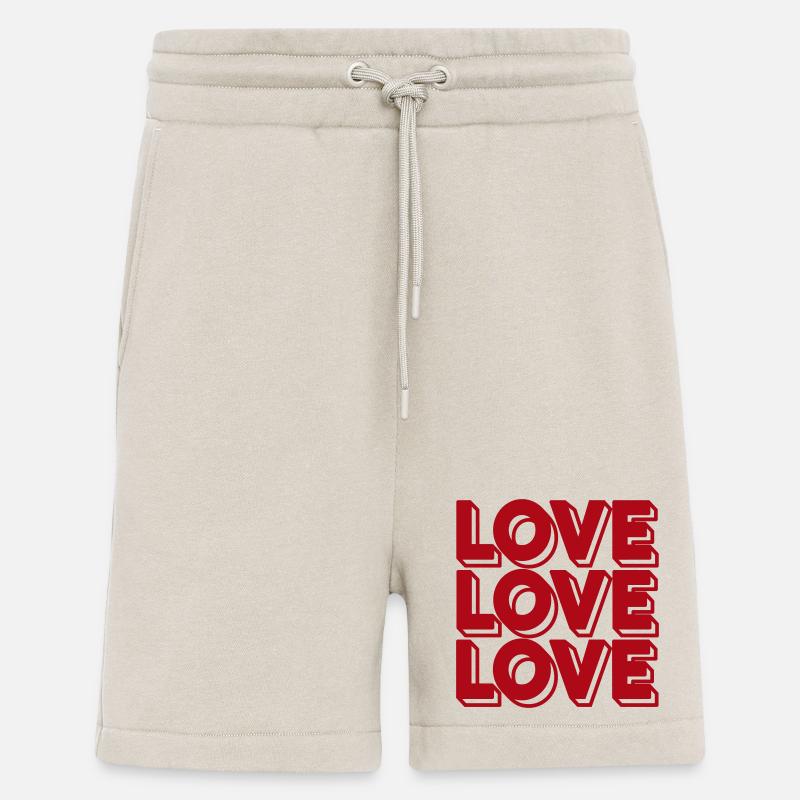 Retro Love Typografie - Shorts - made by SPREAD - WARM CLAY