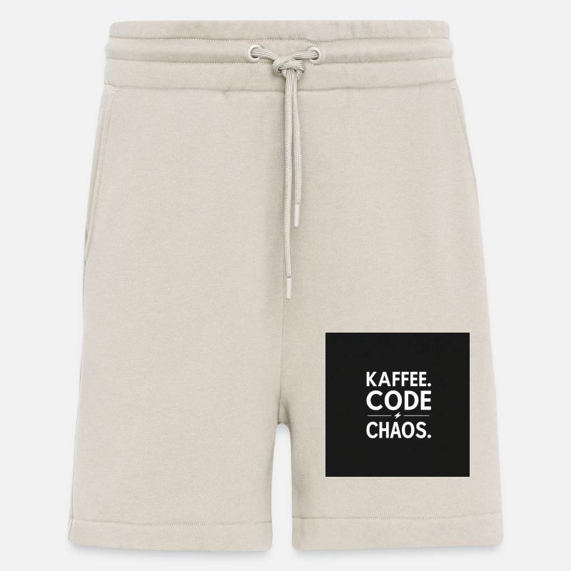 Coffee, Code, Chaos - Shorts - made by SPREAD - WARM CLAY