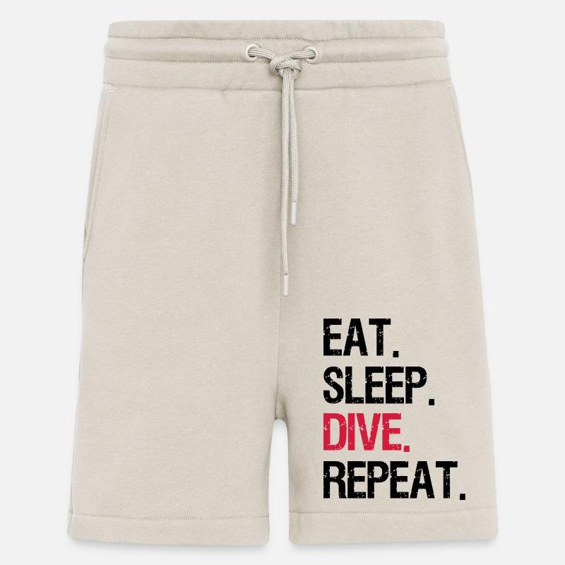 Eat Sleep Dive Repeat - Shorts - made by SPREAD - WARM CLAY