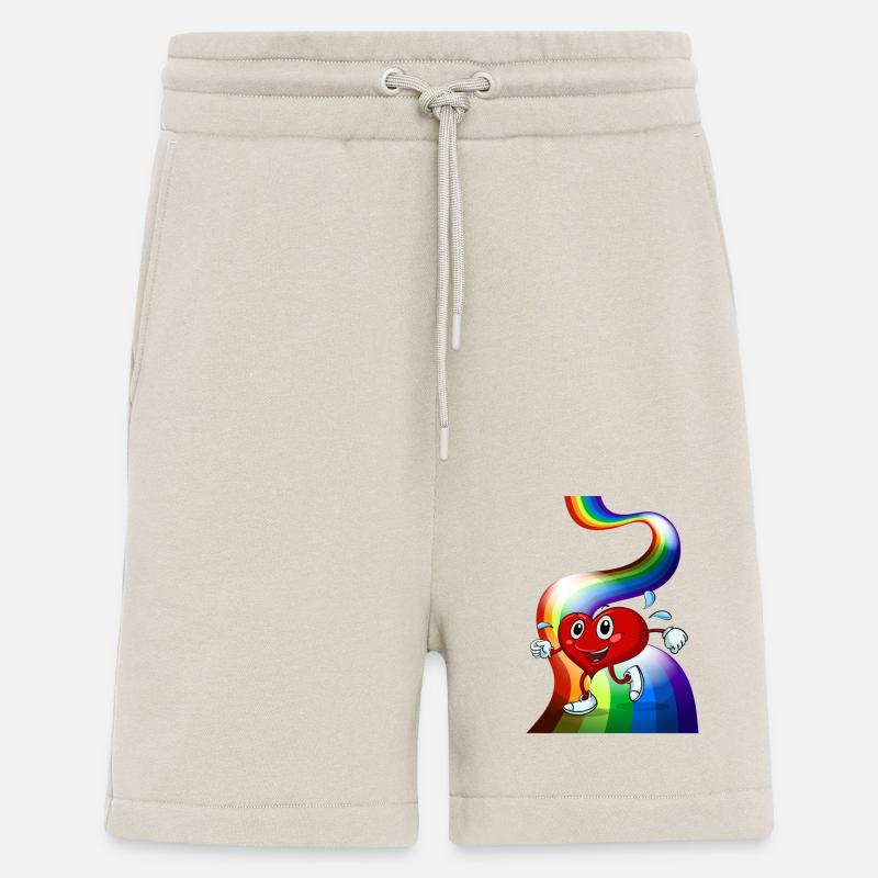 drapeau pride arc-en-ciel - Short bio décontracté fabriqué en UE - WARM CLAY