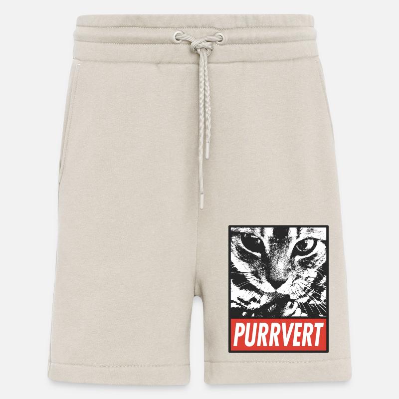 Purrvert – einzigartige Katzengrafik - Shorts - made by SPREAD - WARM CLAY