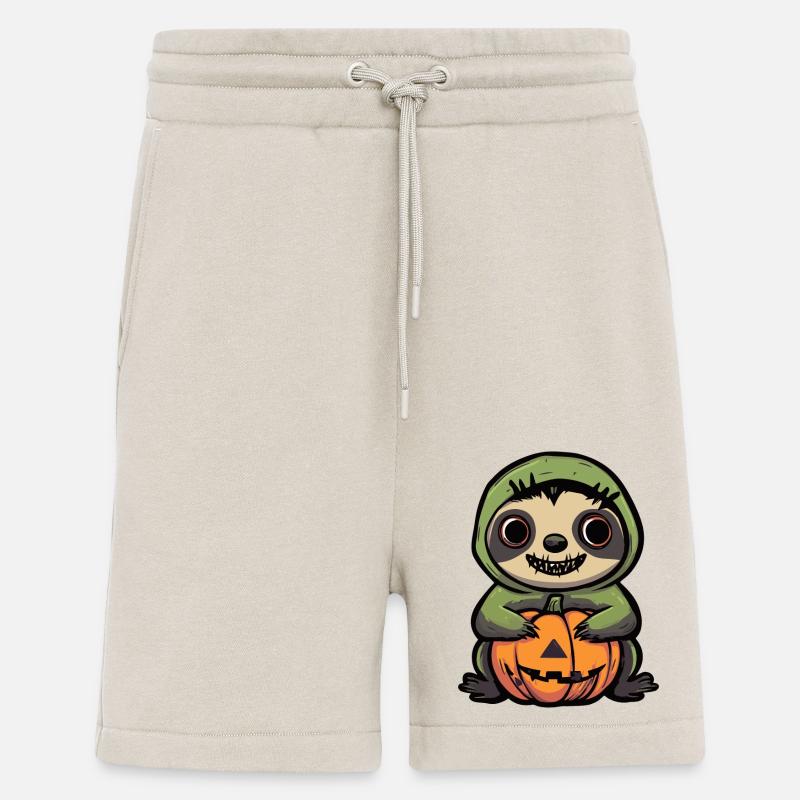 Faultier Halloween Comic Lustig - Shorts - made by SPREAD - WARM CLAY