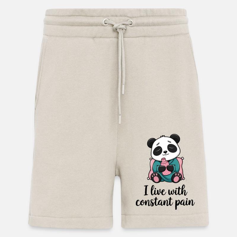 Panda mit ständigem Schmerz - Shorts - made by SPREAD - WARM CLAY