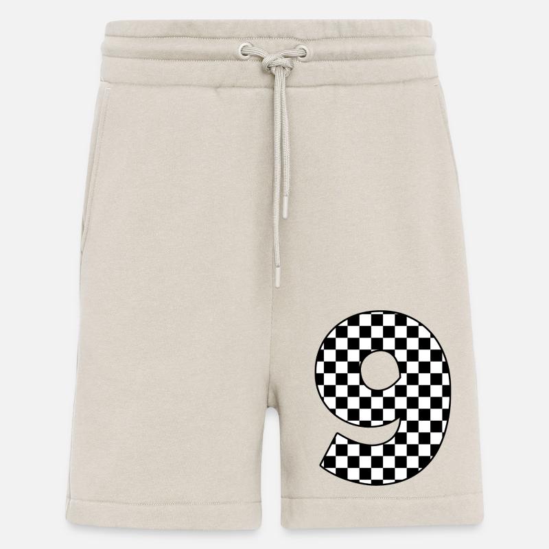 Nummer 9 kariert - Shorts - made by SPREAD - WARM CLAY