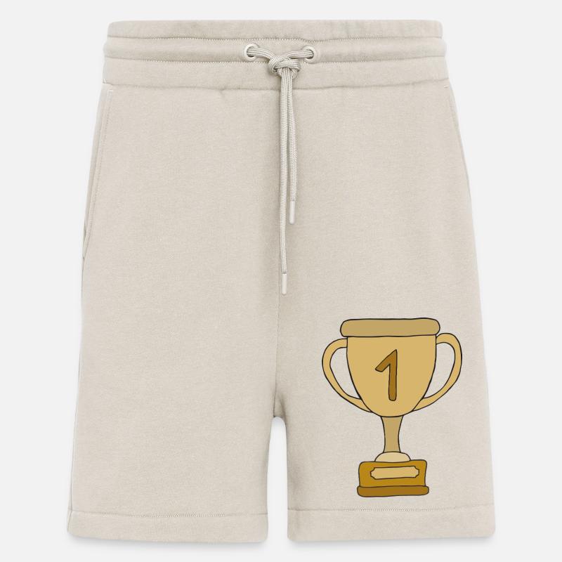 Première place dans la coupe - Short bio décontracté fabriqué en UE - WARM CLAY