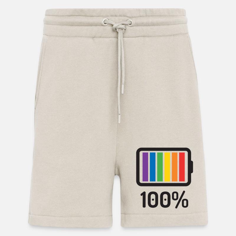 LGBT Pride Monat - 100% queer - Shorts - made by SPREAD - WARM CLAY