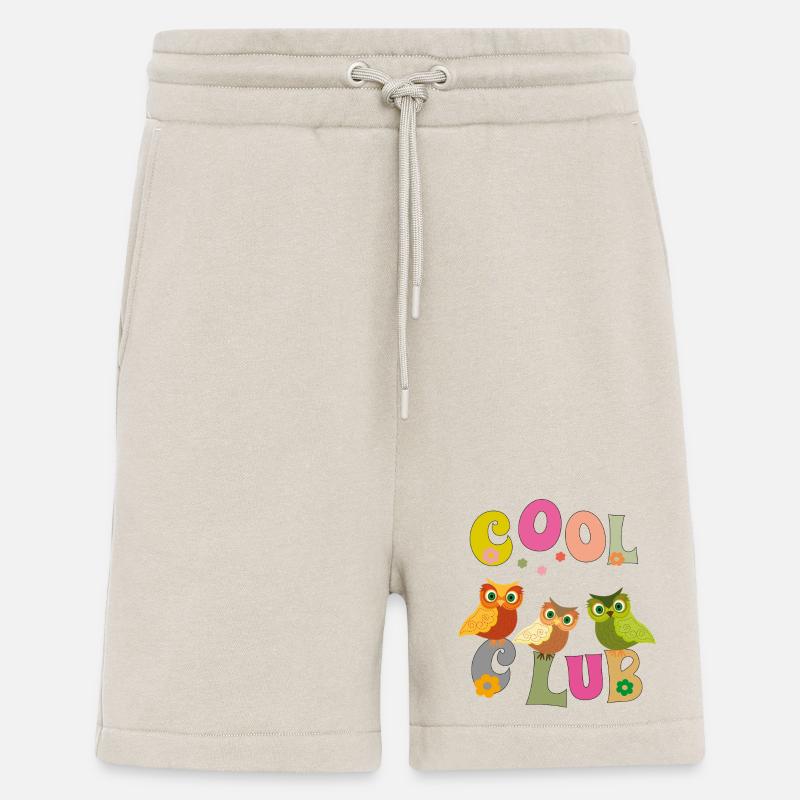 Cool Club , Eulen - Shorts - made by SPREAD - WARM CLAY