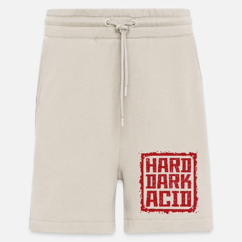 Acide noir dur - Short bio décontracté fabriqué en UE - WARM CLAY