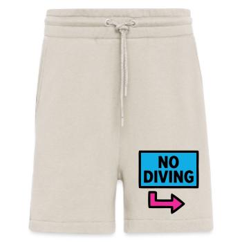 No Diving Schild Pool Retro - Shorts - made by SPREAD - WARM CLAY - Vorne
