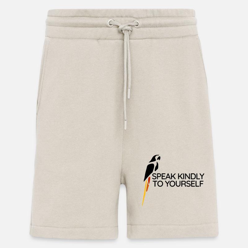 Parrot - Speak kindly to yourself - Shorts - made by SPREAD - WARM CLAY
