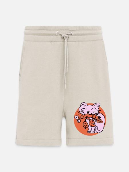 Cat eats cancer - Shorts - made by SPREAD - WARM CLAY