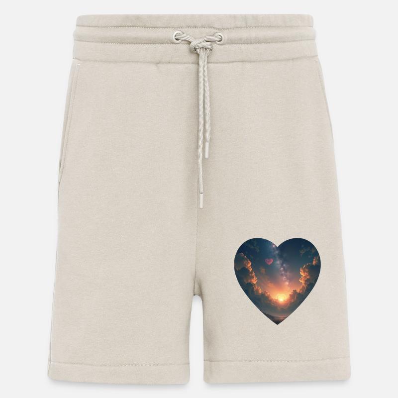 Herz Himmel Sonne Wolken - Shorts - made by SPREAD - WARM CLAY