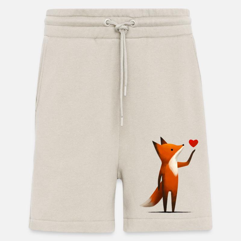 Fuchs mit Herz - Shorts - made by SPREAD - WARM CLAY