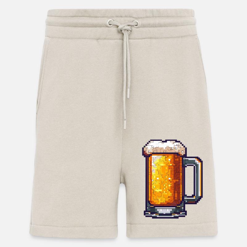 Bierkrug Pixel Bier - Shorts - made by SPREAD - WARM CLAY