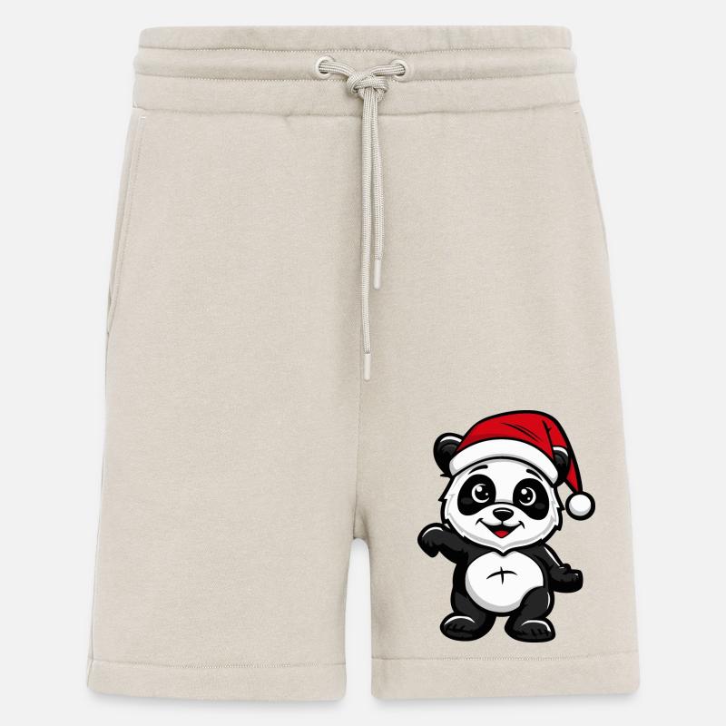 Noël Panda - Short bio décontracté fabriqué en UE - WARM CLAY
