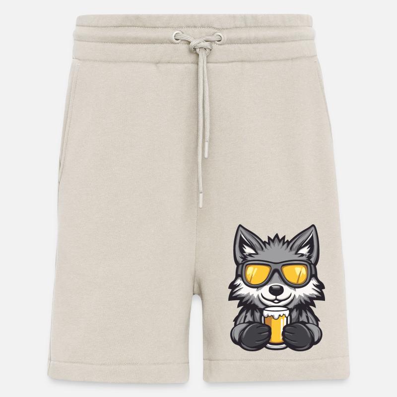 Wolf Ski Beer - Shorts - made by SPREAD - WARM CLAY