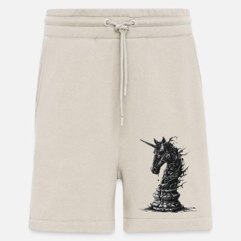 Chevalier Cheval d’échecs - Short bio décontracté fabriqué en UE - WARM CLAY