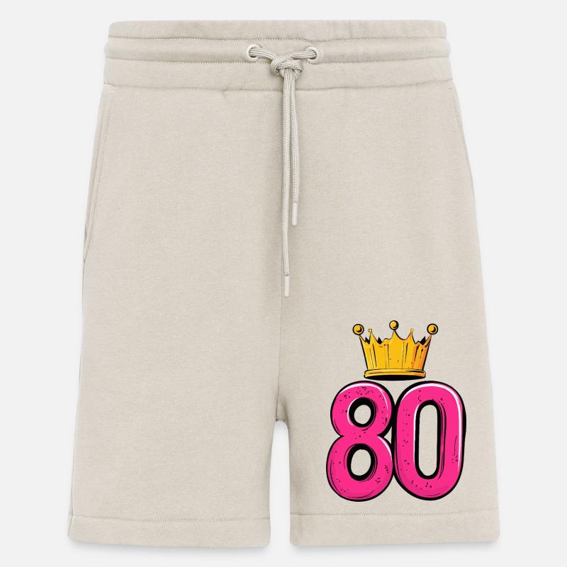 Couronne à 80 chiffres - Short bio décontracté fabriqué en UE - WARM CLAY