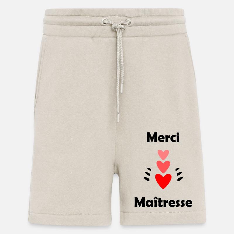 MAÎTRESSE. MERCI. MERCI MAÎTRESSE - Short bio décontracté fabriqué en UE - WARM CLAY