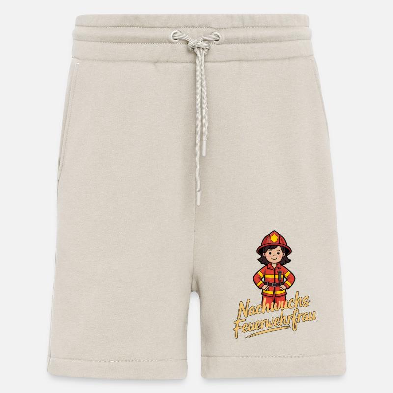 Futur pompier – Style jeune - Short bio décontracté fabriqué en UE - WARM CLAY