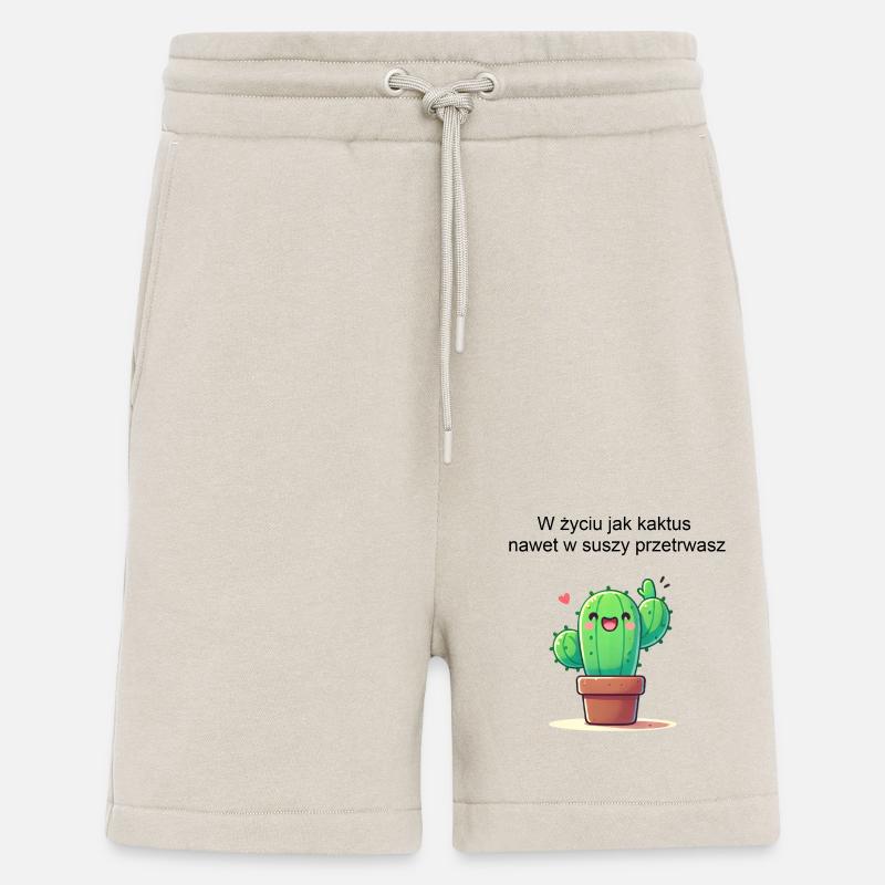 cactus - Short bio décontracté fabriqué en UE - WARM CLAY