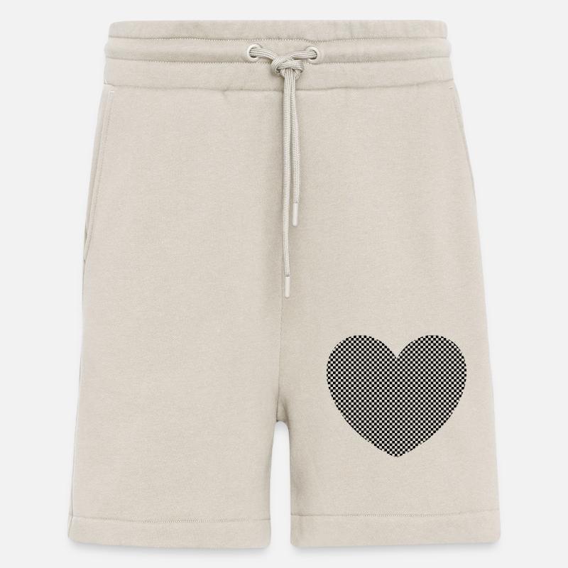 Schwarzes Herz Geschenk - Shorts - made by SPREAD - WARM CLAY