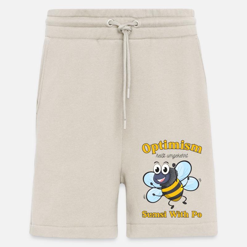 Bee Motivation Optimism - Shorts - made by SPREAD - WARM CLAY
