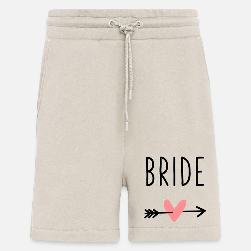 Bride Herz Amor Pfeil Junggesellenabschied - Shorts - made by SPREAD - WARM CLAY