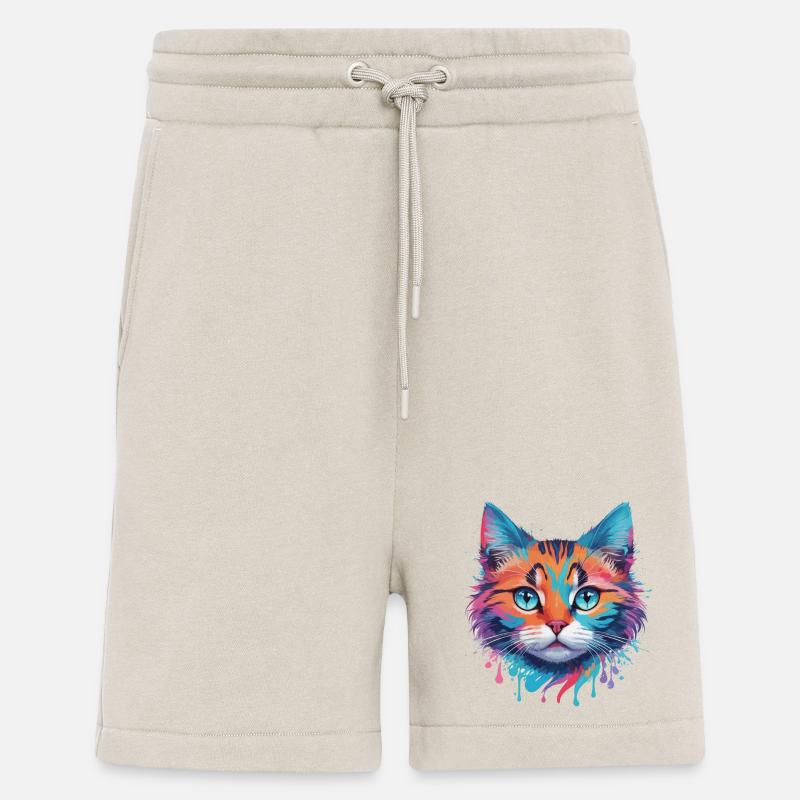 Chat mignon - Short bio décontracté fabriqué en UE - WARM CLAY