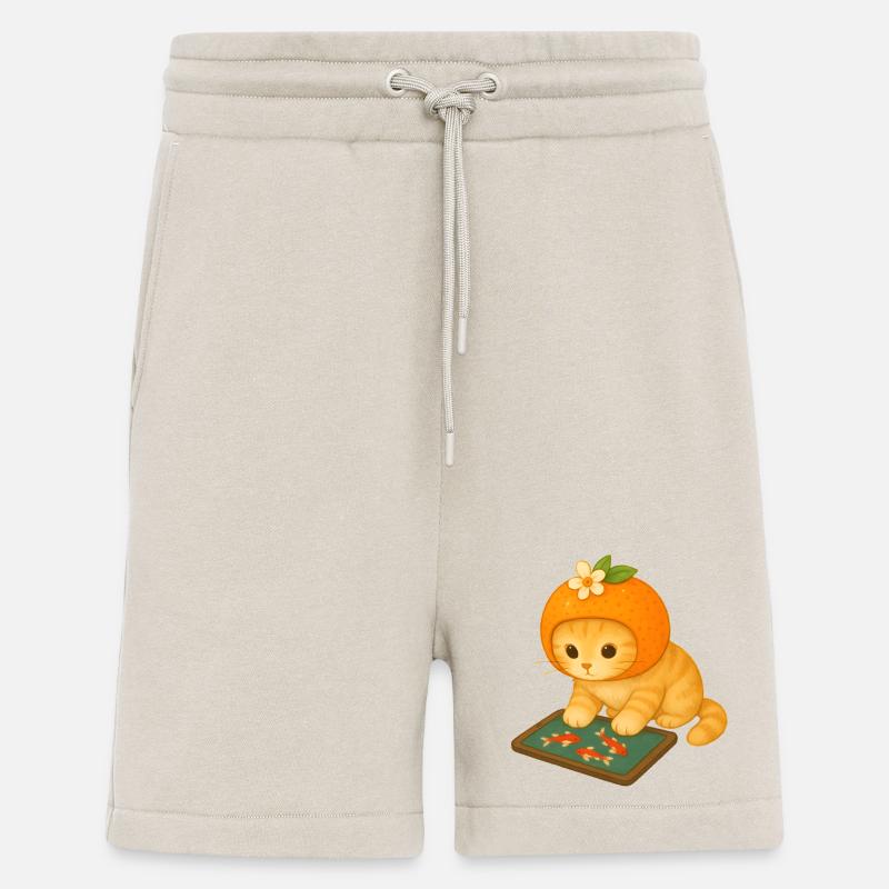 Chat en Fruït Éclatante pour Enfants - Short bio décontracté fabriqué en UE - WARM CLAY