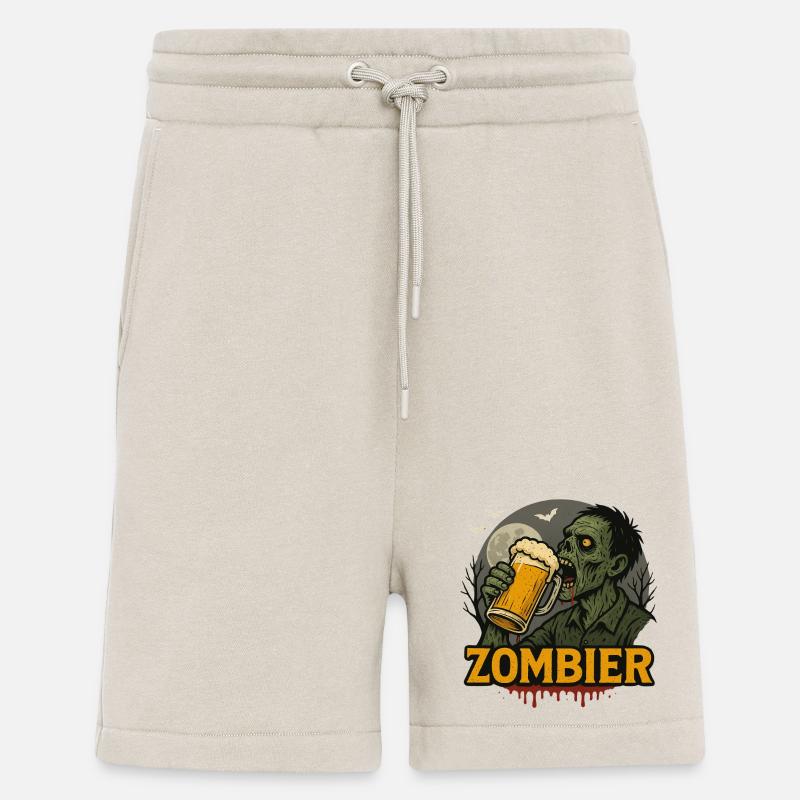 Zombie Biertrinker Mondschein - Shorts - made by SPREAD - WARM CLAY