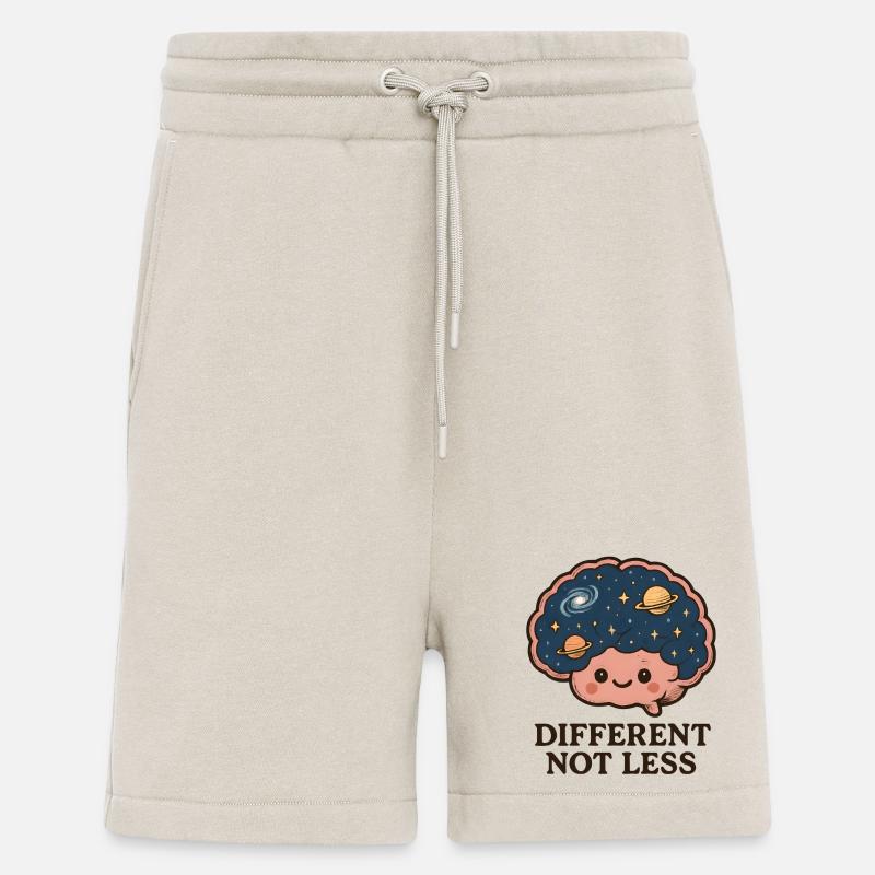 Different, no less brain art - Shorts - made by SPREAD - WARM CLAY