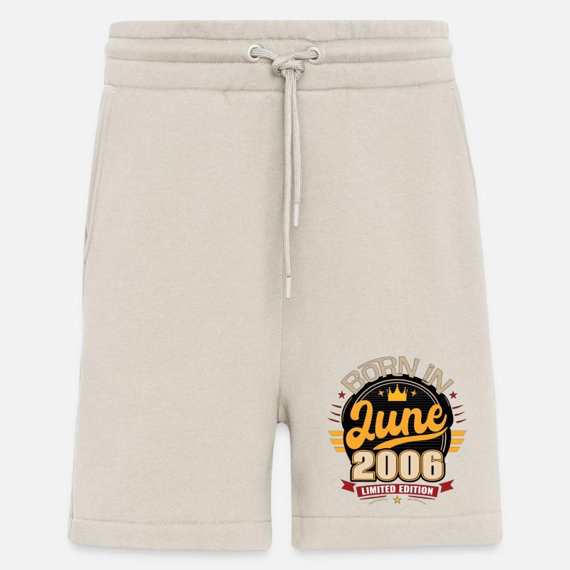 Geboren im Juni 2006 - Shorts - made by SPREAD - WARM CLAY