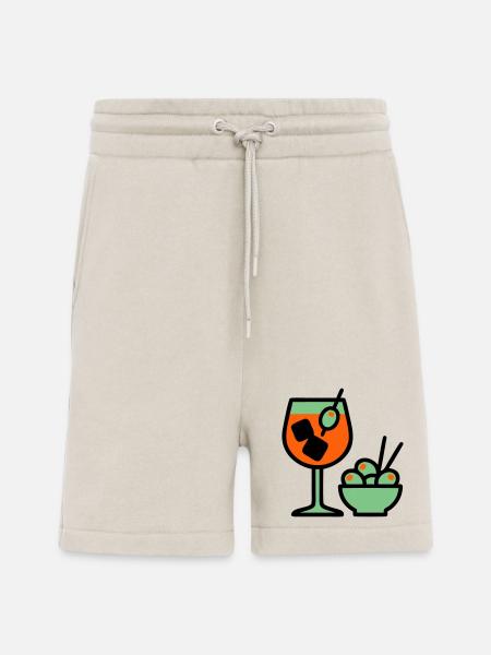 Martini Cocktail Graphic - Shorts - made by SPREAD - WARM CLAY