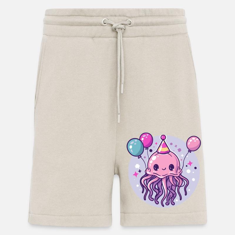 Méduse Anniversaire Bébé - Short bio décontracté fabriqué en UE - WARM CLAY