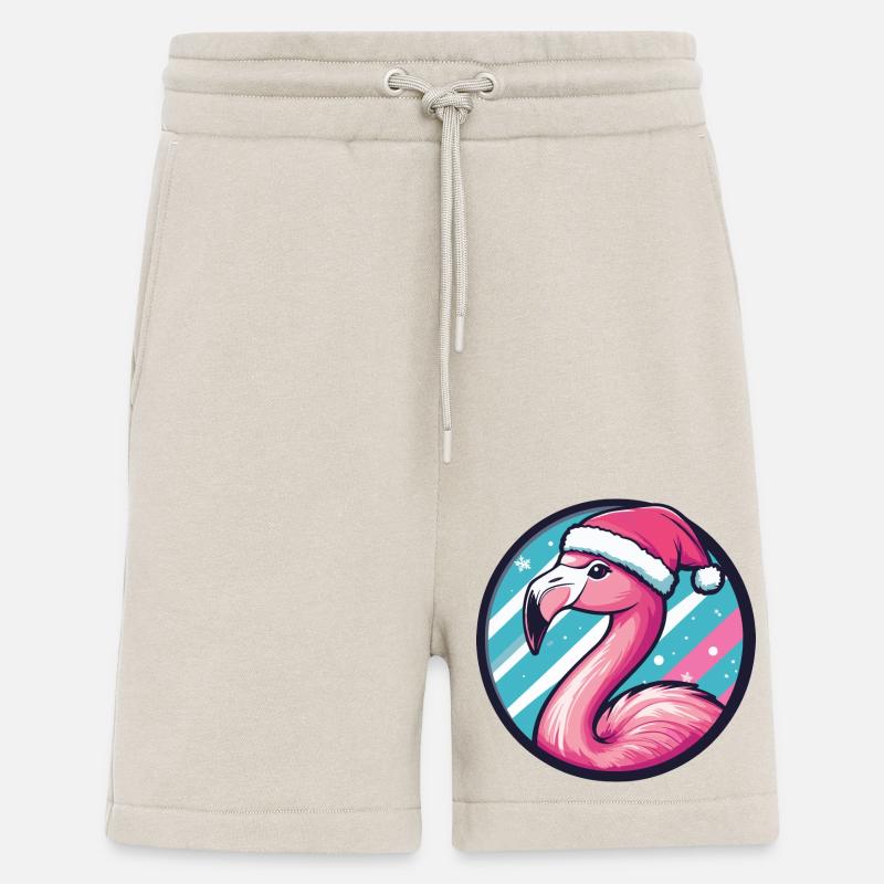 Flamingo Weihnachten X-Mas - Shorts - made by SPREAD - WARM CLAY