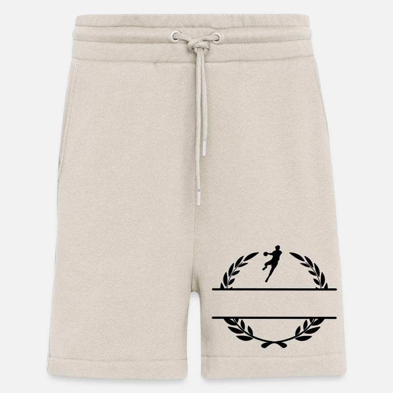 Handballer im Lorbeerkranz-Monogramm - Shorts - made by SPREAD - WARM CLAY