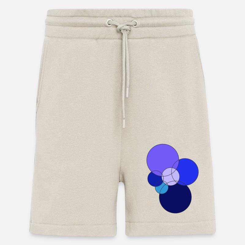 blaue Kreise - Shorts - made by SPREAD - WARM CLAY