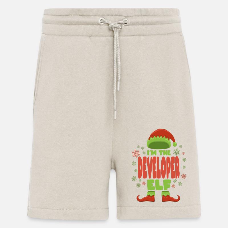 Software Developer Christmas Elf - Shorts - made by SPREAD - WARM CLAY