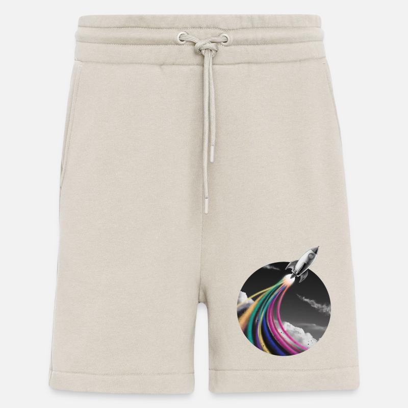 Bunte Sprüh Rakete - Shorts - made by SPREAD - WARM CLAY