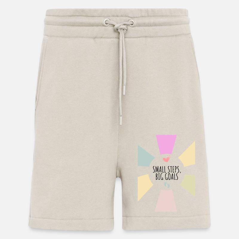 Petits pas, grands objectifs - Short bio décontracté fabriqué en UE - WARM CLAY