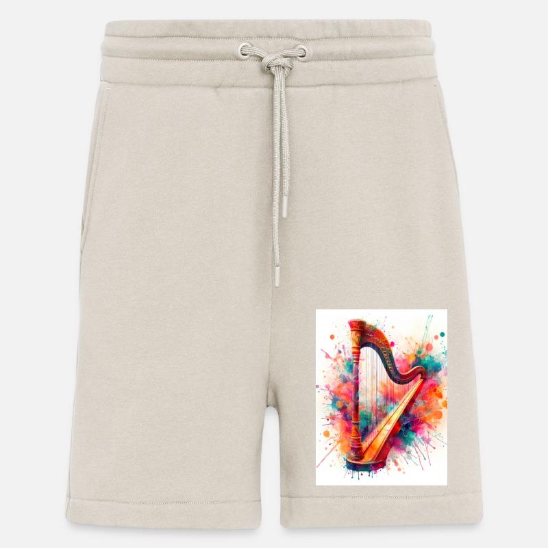 Aquarell-Harfe - Shorts - made by SPREAD - WARM CLAY